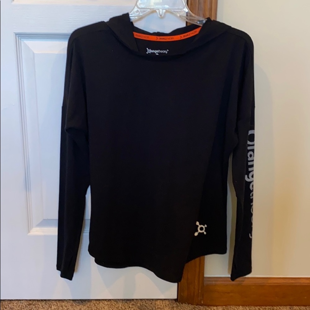 Orangetheory long sleeve hooded shirt size S